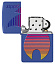 Зажигалка ZIPPO Classic с покрытием Royal Blue Matte, латунь/сталь, синяя, матовая, 38x13x57 мм