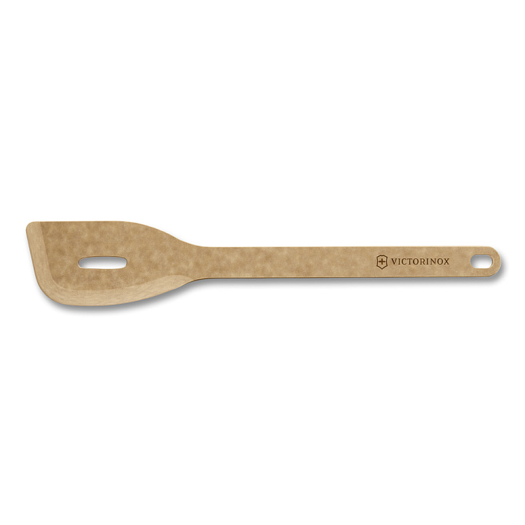 Лопатка с отверстием VICTORINOX Kitchen Utensils Sauté Tool, 325x58 мм, бумажный композит, бежевая