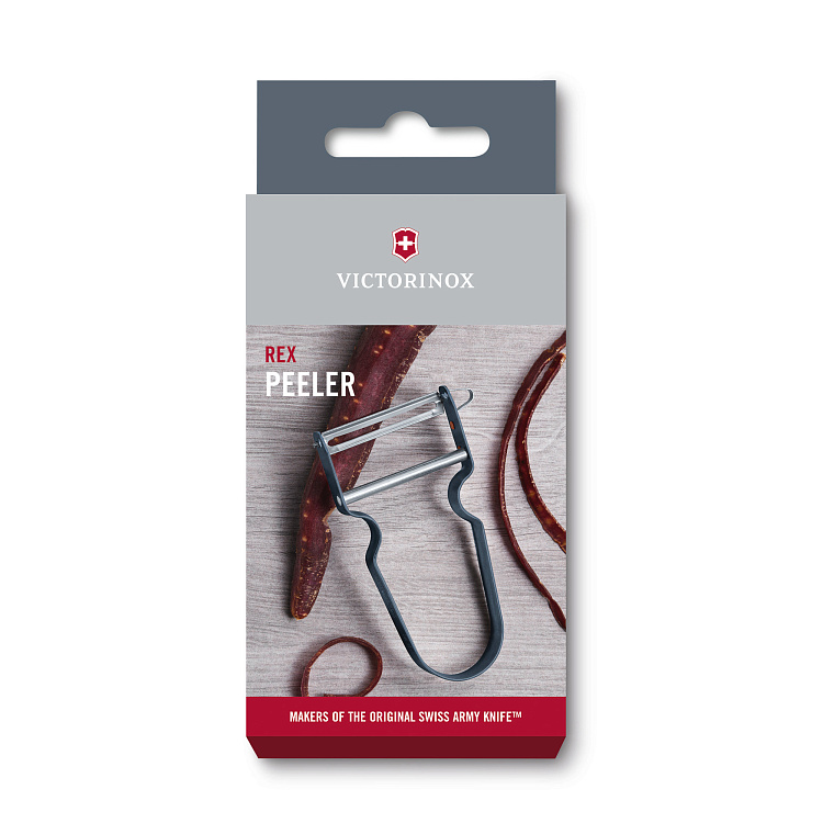 Овощечистка VICTORINOX REX, поворотное лезвие из нержавеющей стали, цвет черники