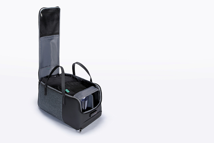 Дорожная сумка FlexPack Go 53х23х26 см, темно-серая