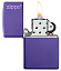 Зажигалка ZIPPO Classic с покрытием Purple Matte, латунь/сталь, фиолетовая, матовая, 38x13x57 мм