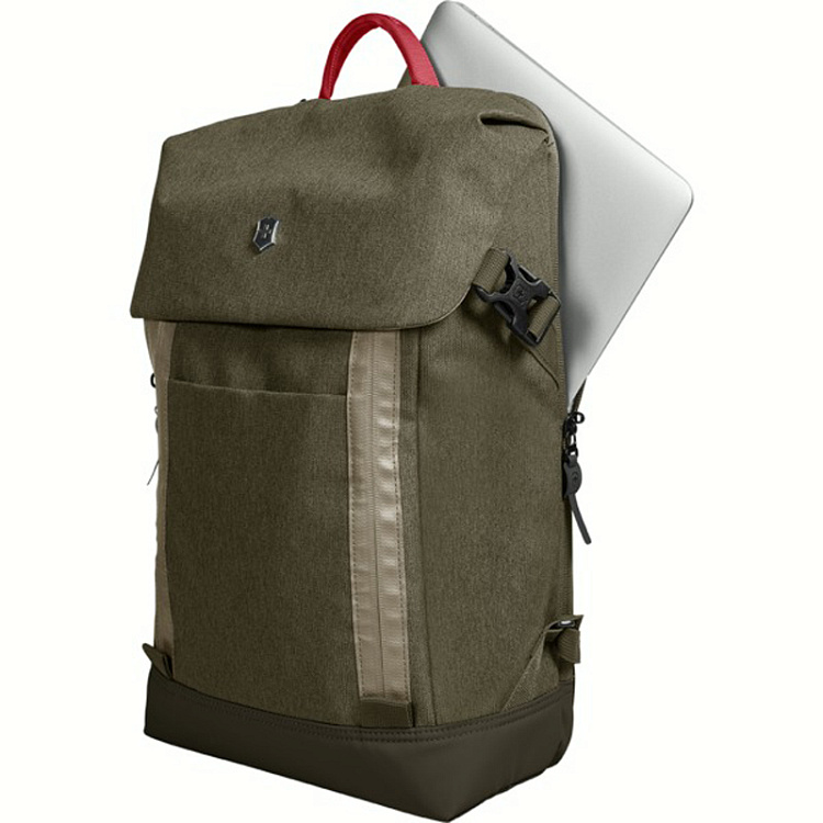 Рюкзак VICTORINOX Altmont Classic Deluxe Flapover 15,4'', зелёный, полиэфир, 29x12x42 см, 14 л