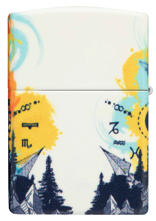 Зажигалка ZIPPO Compass с покрытием Glow In The Dark Green, латунь/сталь, разноцветная, 38x13x57 мм