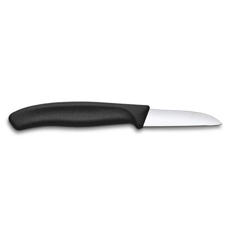 Нож для овощей и фруктов VICTORINOX SwissClassic с прямым лезвием 6 см, чёрный