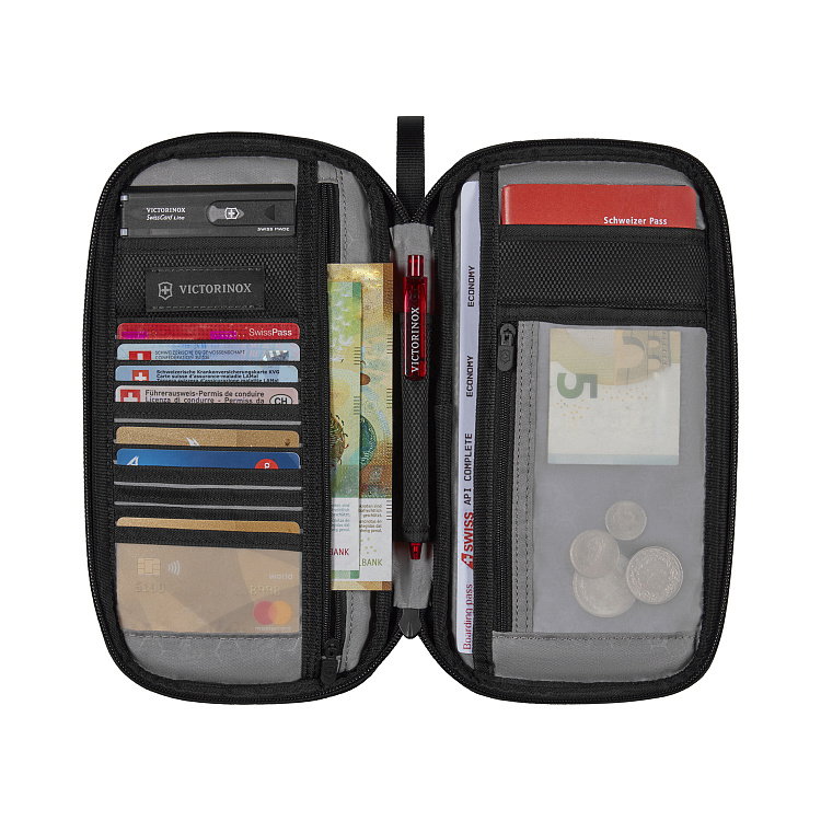 Органайзер VICTORINOX TA 5.0 Travel Organizer с RFID защитой, чёрный, нейлон, 13x3x26 см