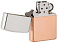Зажигалка ZIPPO Bimetal с двойным металлическим покрытием, медь/латунь/сталь, медная, 38x13x57 мм