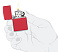 Зажигалка ZIPPO Classic с покрытием Red Matte, латунь/сталь, красная, матовая, 38x13x57 мм