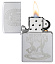 Зажигалка ZIPPO Vintage Dance с покрытием Satin Chrome, латунь/сталь, серебристая, 38x13x57 мм