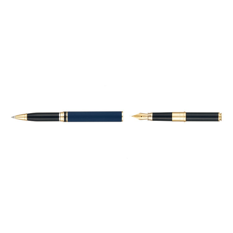 Ручка 2 в 1 шариковая и перьевая Pierre Cardin COMBI PEN, цвет - синий. Упаковка Е