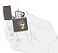 Зажигалка ZIPPO Lucky 7 Design с покрытием Black Ice®, латунь/сталь, черная, 38x13x57 мм