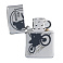 Зажигалка ZIPPO с покрытием Street Chrome, латунь/сталь, серебристая, матовая, 38x13x57 мм