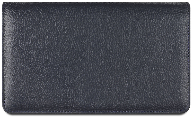 Кошелёк женский BUGATTI Lady Top, тёмно-синий, натуральная воловья кожа, 19,5х2х11,2 см