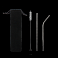 Набор многоразовых трубочек Оnlycofer black