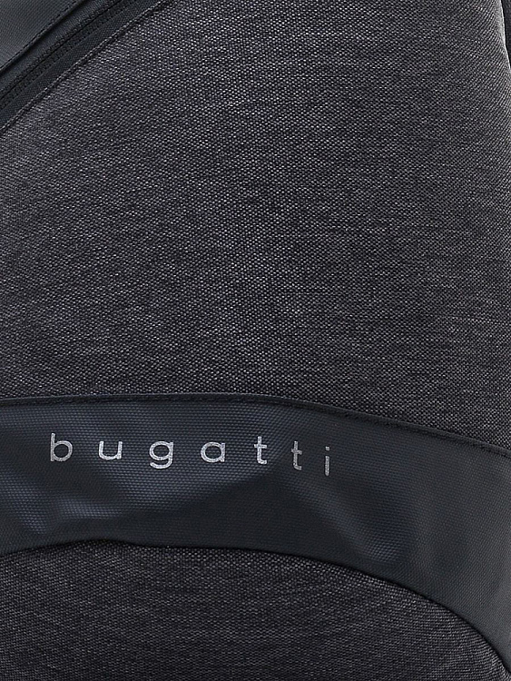 Рюкзак с одним плечевым ремнем BUGATTI Universum, графитовы, полиэстер меланж/тарпаулин, 23х14х42 см