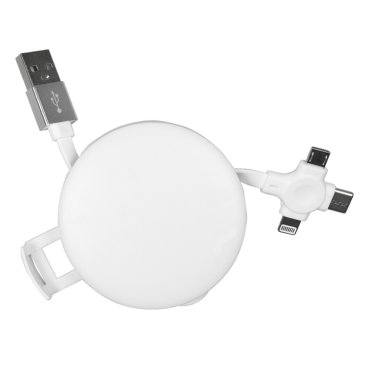 Кабель зарядный выдвижной USB Wingle  3-в-1 на Lightning 618000