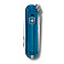 Нож-брелок VICTORINOX Classic SD Colors "Sky High", 58 мм, 7 функций, полупрозрачный синий