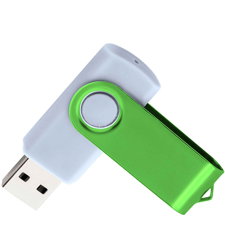 Флешка TWIST WHITE COLOR