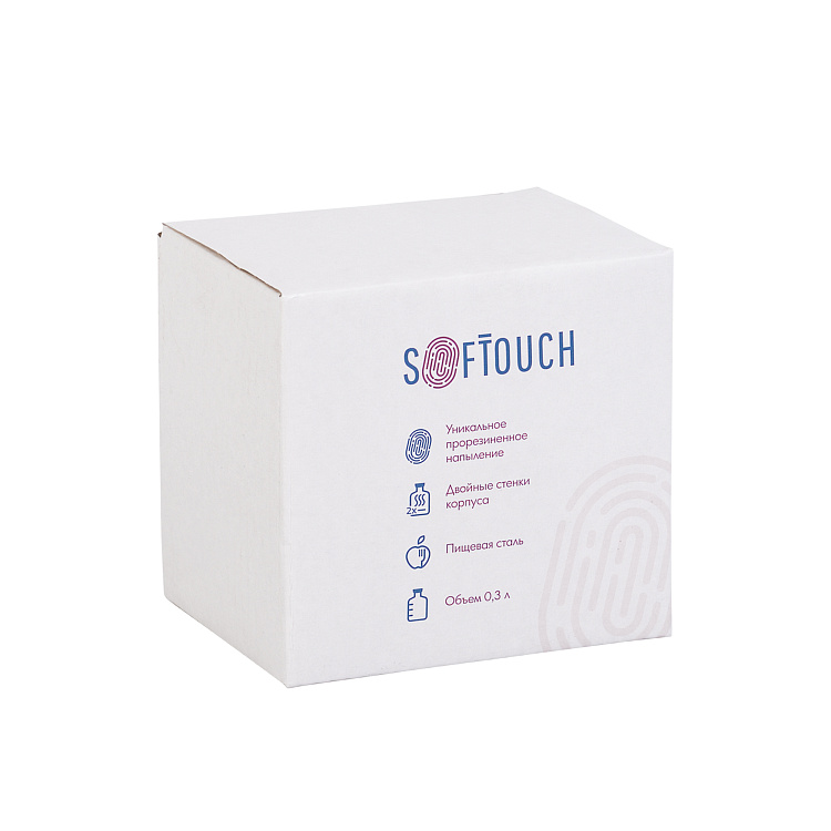 Кружка с карабином "Юта", покрытие soft touch, 0,3 л.