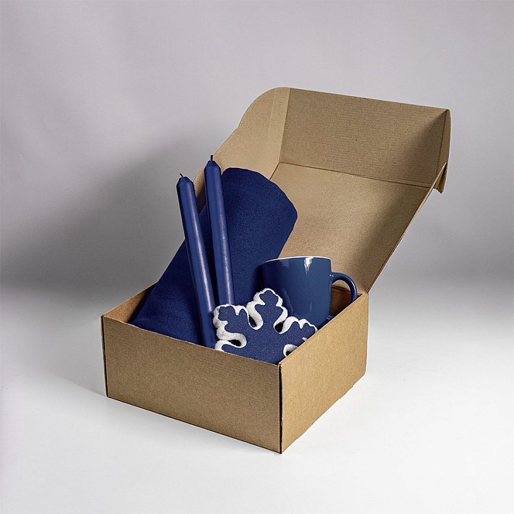 Набор подарочный MOOD: плед, кружка, игрушка, свечи; красный