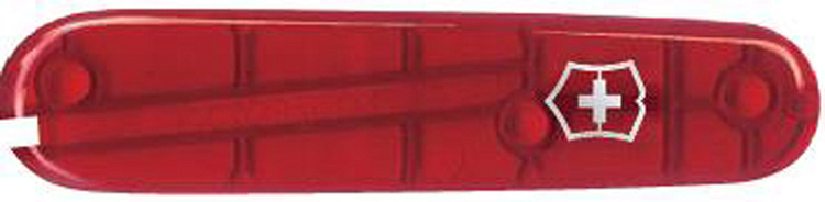 Передняя накладка для ножей VICTORINOX 91 мм, пластиковая, полупрозрачная красная