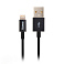 Кабель MFI USB 2.0 - Apple iPhone/iPod/iPad 8pin, 1м, черный, OLMIO