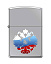 Зажигалка ZIPPO Двуглавый орёл, с покрытием High Polish Chrome, латунь/сталь, 38x13x57 мм