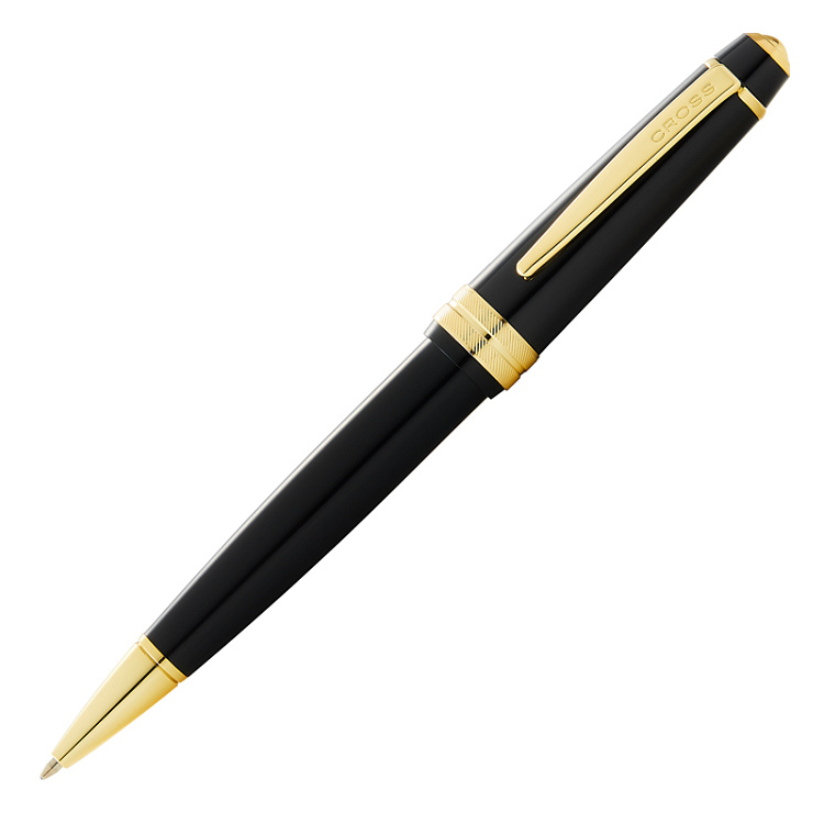 Шариковая ручка Cross Bailey Light Polished Black Resin and Gold Tone