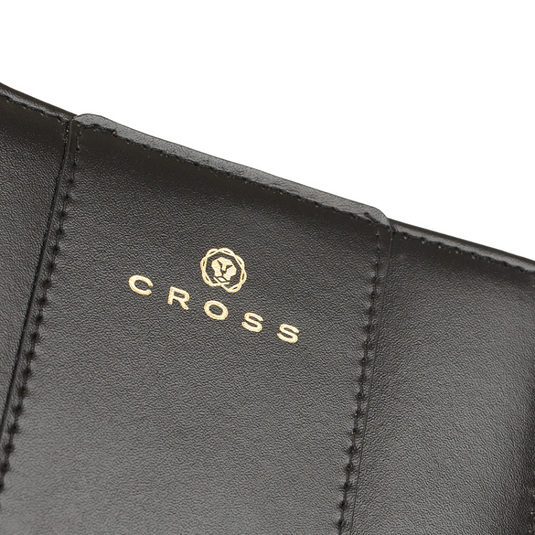 Кошелёк Cross Kelly Wall Black, кожа наппа, гладкая, цвет чёрный, 11,2 x 9,4 x 2 см