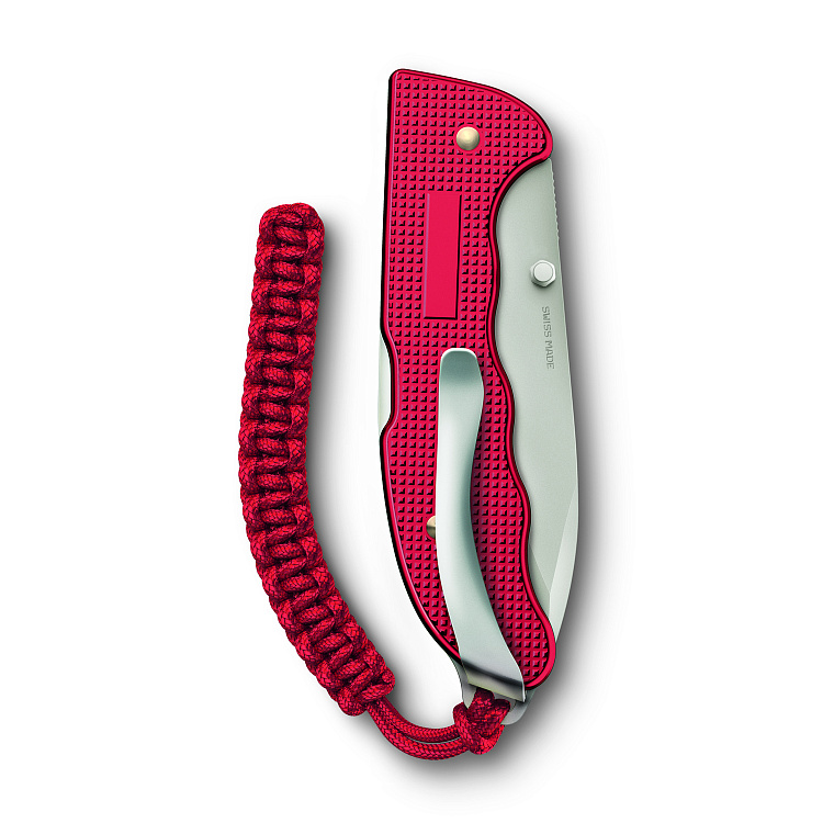 Нож охотника VICTORINOX Evoke Alox 130 мм, 5 функций, с фиксатором лезвия, красный