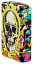 Зажигалка ZIPPO Skull Design с покрытием Glow In The Dark Green,латунь/сталь,разноцветная38x13x57 мм