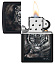 Зажигалка ZIPPO Spazuk Design с покрытием Black Matte, латунь/сталь, чёрная, матовая, 38x13x57 мм