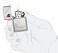 Зажигалка ZIPPO Classic с покрытием Brushed Chrome, латунь/сталь, серебристая, 38x13x57 мм