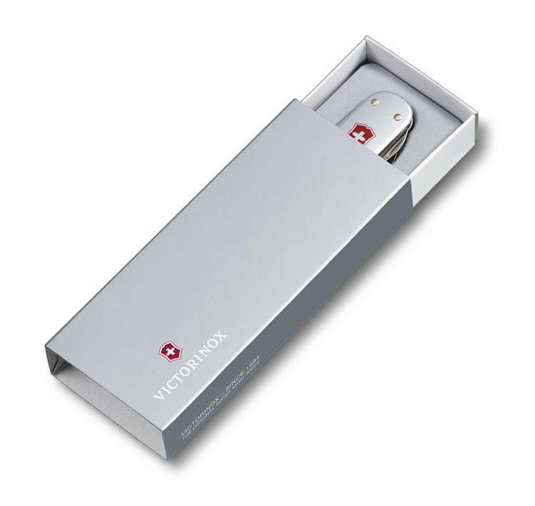 Нож перочинный VICTORINOX Money Clip, 74 мм, 5 функций, алюминиевая рукоять, серебристый