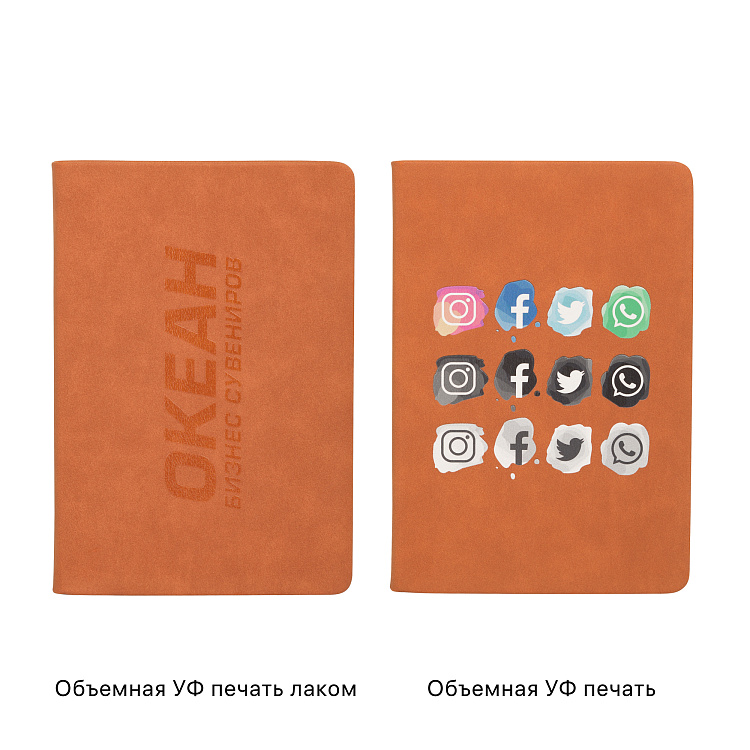 Ежедневник недатированный "Флоренция"с покрытием soft grip, формат А5
