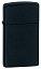 Зажигалка ZIPPO Slim® с покрытием Black Matte, латунь/сталь, чёрная, матовая, 29x10x60 мм