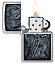 Зажигалка ZIPPO Evil Tree с покрытием Street Chrome, латунь/сталь, серебристая, 38x13x57 мм