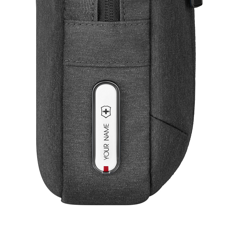 Сумка через плечо VICTORINOX Architecture Urban 2 Crossbody Bag,серый, полиэстер/кожа, 9x22x28 см,6л