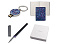 Подарочный набор Blossom: брелок с USB-флешкой на 16 Гб, блокнот A6, ручка-роллер
