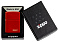 Зажигалка ZIPPO Classic с покрытием Metallic Red, латунь/сталь, красная, матовая, 38x13x57 мм
