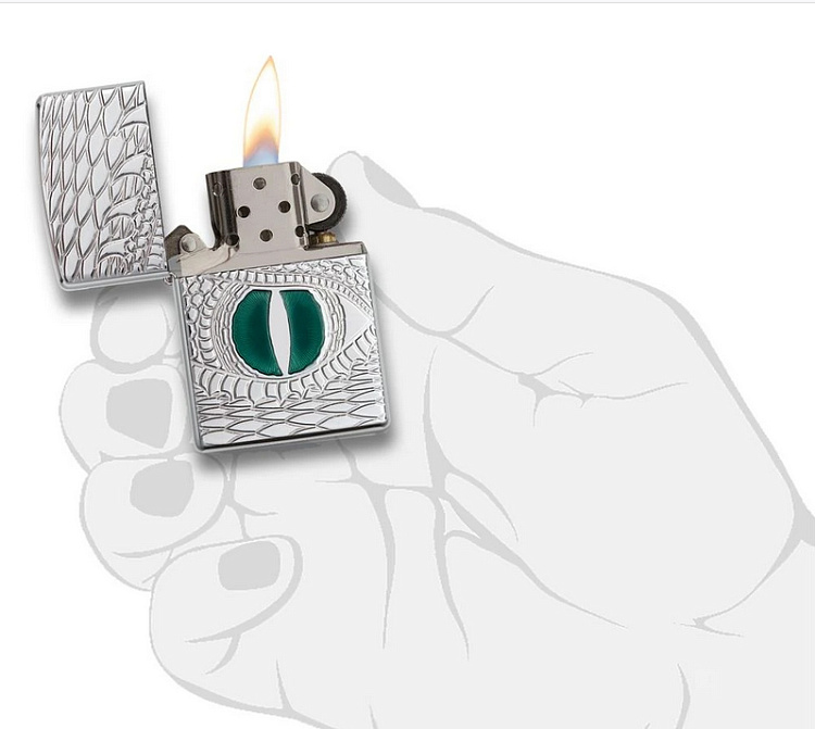 Зажигалка ZIPPO Armor™  с покрытием High Polish Chrome, латунь/сталь, серебристая, 38x13x57 мм