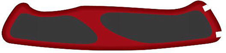 Задняя накладка для ножей VICTORINOX 130 мм, нейлоновая, красно-чёрная