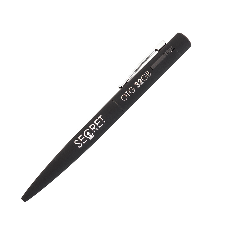 Ручка шариковая "Secret" с флеш-картой 32Gb OTG (USB2.0/Type-C), покрытие soft touch