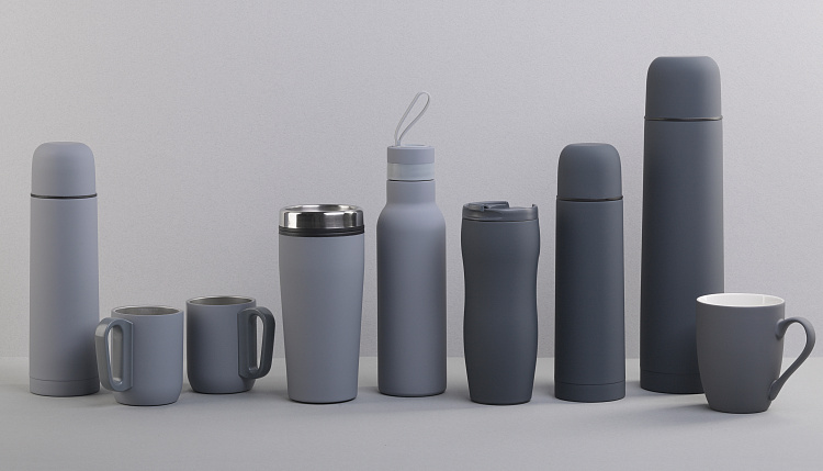 Термос "Родос", покрытие soft touch, 1 л.