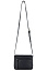 Сумка через плечо KLONDIKE RUSH «Monika», натуральная кожа в черном цвете, 20 х 15,5 х 8 см