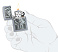 Зажигалка ZIPPO Lucky 7 с покрытием Street Chrome, латунь/сталь, серебристая, 38x13x57 мм