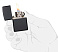 Зажигалка ZIPPO Classic с покрытием Black Matte, латунь/сталь, чёрная, матовая, 38x13x57 мм