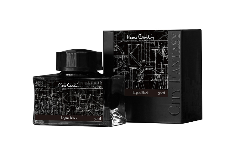 Флакон чернил Pierre Cardin 50мл, серия CITY FANTASY цвет Logos Black (Черный)