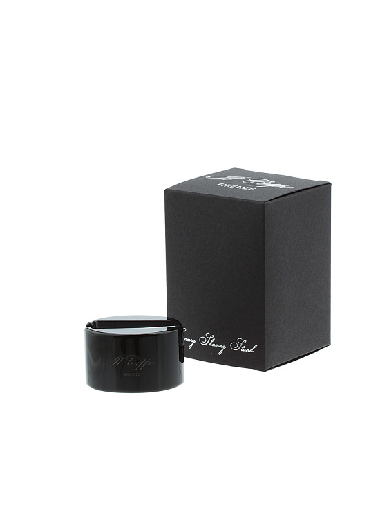 Подставка для бритвенного станка IL Ceppo, каучуковая смола, черный глянцевый цвет