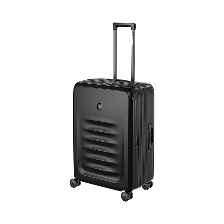 Чемодан VICTORINOX Spectra™ 3.0 Exp. Medium Case, чёрный, поликарбонат Sorplas™, 46x30x69 см, 81 л