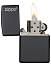 Зажигалка ZIPPO Classic с покрытием Black Matte, латунь/сталь, чёрная, матовая, 38x13x57мм